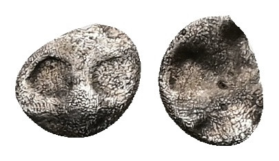 Attica, Athens. AR Hemiobol, 0.16 g 6.32 mm. "Wappenmünzen" type. Circa 515-510 ...