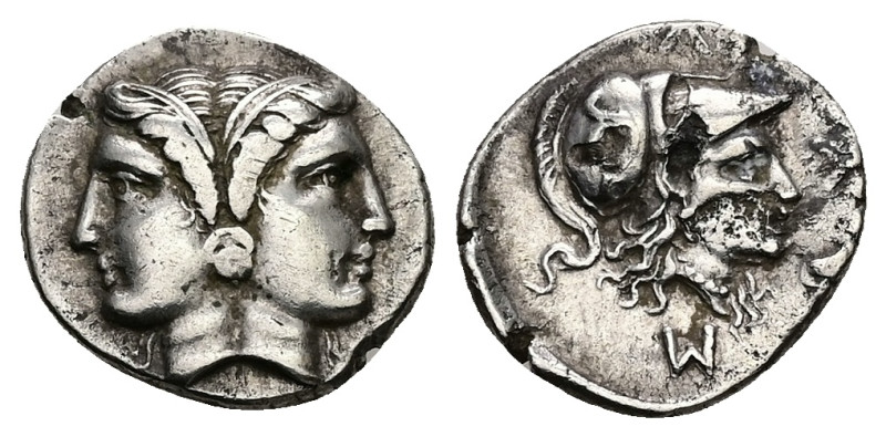 Mysia, Lampsakos. AR Hemidrachm, 2.51 g 15.32 mm. 4th-3rd century BC.
Obv: Femal...