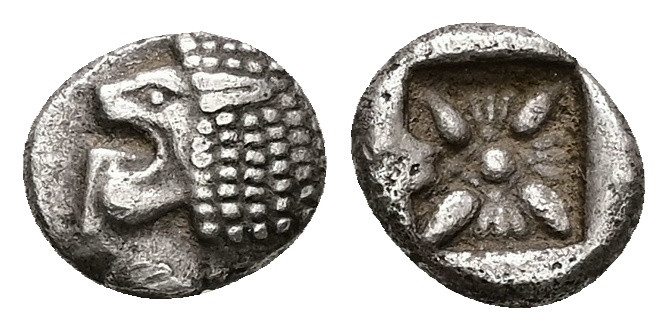 Ionia, Miletos. AR Obol or Hemihekte, 1.09 g 9.73 mm. Late 6th-early 5th centuri...