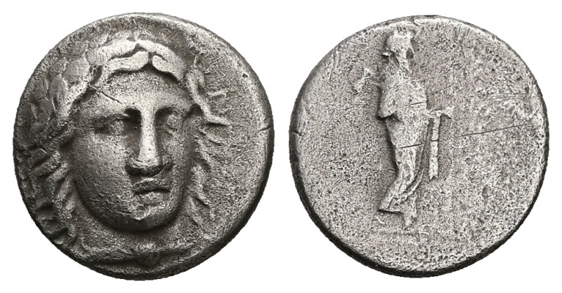 Satraps of Caria, Uncertain Satrap (?),AR Drachm, 3.40 g 15.02 mm. 4th century B...