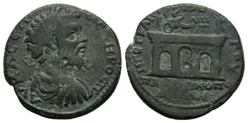 Thrace, Plotinopolis. Septimius Severus, AD 193-211. AE. 13.19 g. 26.60 mm.
Obv:...