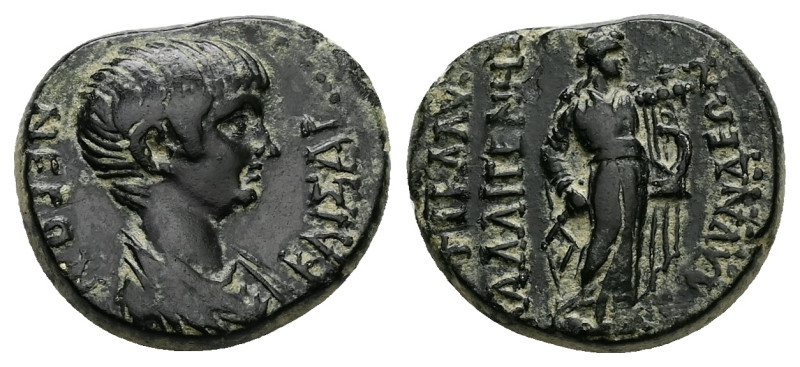 Lydia, Blaundus. Nero as Caesar c. AD 55. AE. 4.98 g. 18.68 mm. Reign of Claudiu...