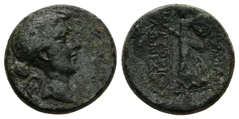 Phrygia, Eumenea. Fulvia, circa 41-40 BC. AE. 6.95 g. 20.35 mm. Zmertorix, the s...