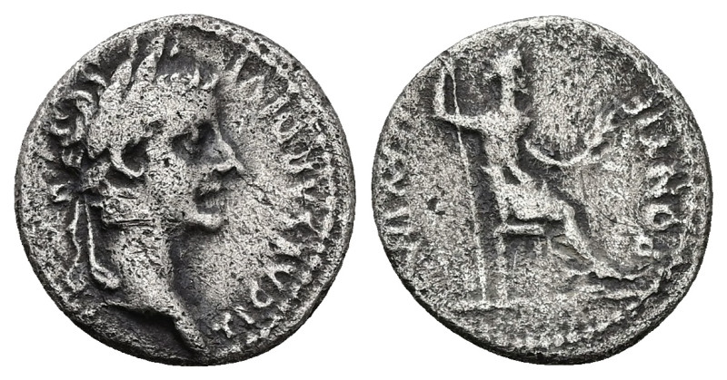 Tiberius, 14-37 AD. AR, Denarius, "Tribute Penny" type. 3.42 g. 18.00 mm. Lugdun...