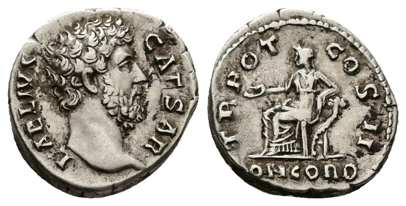 Aelius as Caesar, AD 136-138. AR, Denarius. 3.63 g. 18.00 mm. Rome.
Obv: L AELI...