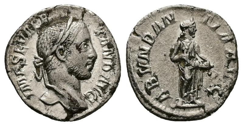 Severus Alexander, AD 222-235. AR, Denarius. 2.97 g. 19.15 mm. Rome.
Obv: IMP SE...