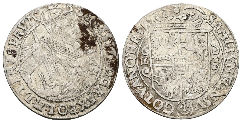 Sigismund III Vasa, AD 1587-1632. AR, 1/4 Taler. 6.15 g. 29.70 mm.
Obv: SIGIS II...