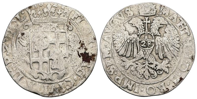 Dutch Republic, Netherlands. Matthias I 1612-1619 AD. AR, 28 Stuivers or Florijn...