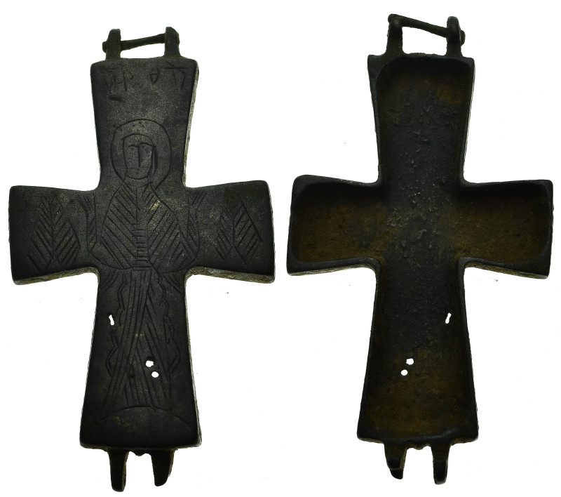 AE Middle Byzantine pendant cross reliquary (c. AD 10th–12th centuries)
Bronze ...