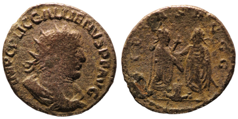 Gallienus. (255-256 AD). BI Antoninian. (21mm, 2,85g) Antioch. Obv: IMP C P LIC ...