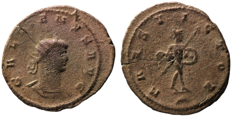 Gallienus. (253-268 AD) BI Antoninianus. (23mm, 3,09g) Rome. Obv: IMP C P LIC GA...