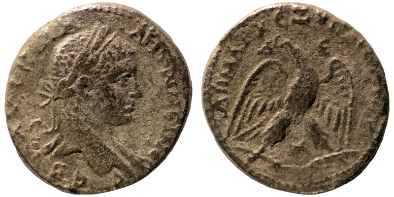 Elagabal. (218-222 AD). Billon Tetradrachm. (25mm 10,77g) Antioch. Obv: laureate...