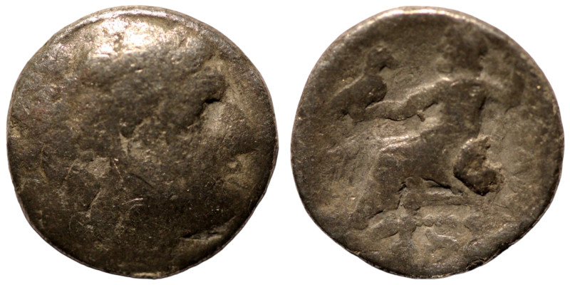 Alexander the Great. (336-323 BC) AR Drachm. (18mm, 3,43g) Obv: head of Alexande...