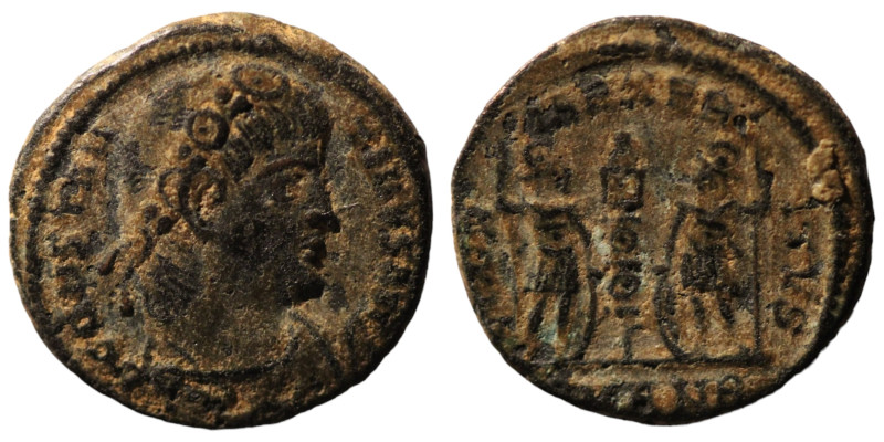 Constantinus I. (306-337 AD). Æ Follis. (16mm, 2,50g) Antioch. Obv: CONSTANTINVS...