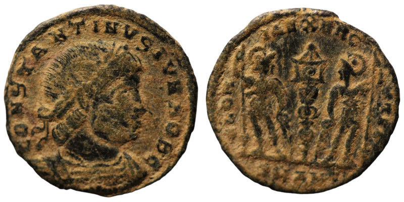 Constantinus I. (306-337 AD). Æ Follis. (16mm, 1,41g) Antioch. Obv: CONSTANTINVS...