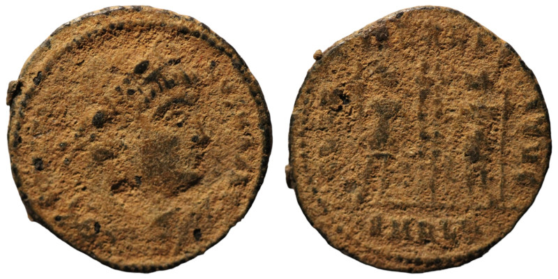 Constantinus I. (306-337 AD). Æ Follis. (18mm, 2,22g) Antioch. Obv: CONSTANTINVS...