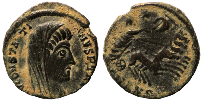 Divus Constantinus I. (337-340 AD). Æ Follis. (16mm, 1,51g) Antioch. Obv: DV CON...