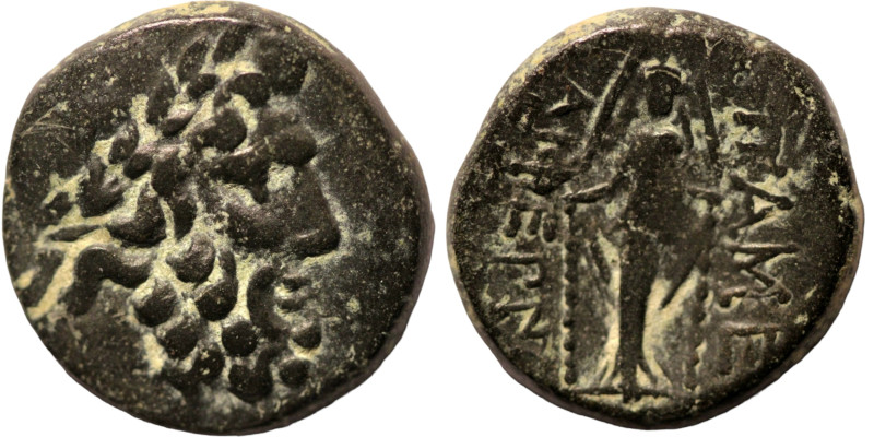 Phyrgia. Apameia. (88-40 BC) Æ Bronze. (21mm, 9,53g) Obv: laureate head of Zeus ...