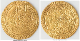 Edward III gold 1/2 Noble ND (1327-1377) VF (Clipped), Tower mint. 24.1mm. 3.32gm. HID09801242017 © 2023 Heritage Auctions | All Rights Reserved