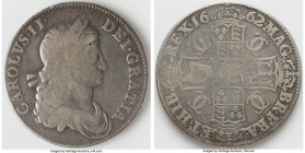 Charles II Crown 1662 VG, KM417.3, S-3352. Without rose below bust variety. 39.5mm. 29.07gm. HID09801242017 © 2023 Heritage Auctions | All Rights Rese...