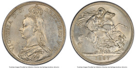 Victoria Crown 1887 UNC Details (Cleaned) PCGS, KM765, S-3921. HID09801242017 © 2023 Heritage Auctions | All Rights Reserved