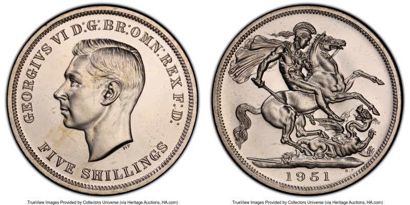 George VI Prooflike "Festival of Britain" Crown 1951 PL65 PCGS, KM880, S-4111. A...
