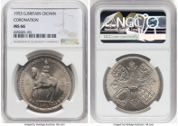 Elizabeth II "Coronation" Crown 1953 MS66 NGC, KM894, S-4136. Coronation of Queen Elizabeth II. HID09801242017 © 2023 Heritage Auctions | All Rights R...