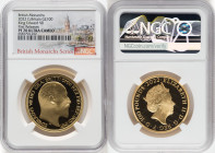Elizabeth II gold Proof "King Edward VII" 100 Pounds (1 oz) 2022 PR70 Ultra Cameo NGC, Mintage: 610. British Monarchs series. First Releases. Accompan...