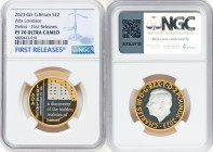 Charles III gilt-silver Proof Piefort "Ada Lovelace" 2 Pounds 2023 PR70 Ultra Cameo NGC, Mintage: 760. Edge Inscription: INNOVATION IN SCIENCE LOVELAC...