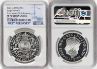 Charles III silver Proof "King Charles III Coronation - Royal Arms" 2 Pounds (1 oz) 2023 PR70 Ultra Cameo NGC, Mintage: 18,660. First Releases. HID098...