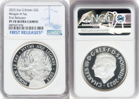 Charles III silver Proof "Morgan le Fay" 5 Pounds (2 oz) 2023 PR70 Ultra Cameo NGC, Mintage: 510. Myths and Legends series. First Releases. HID0980124...