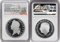 Charles III silver Proof "King George II" 5 Pounds (2 oz) 2023 PR69 Ultra Cameo NGC, Mintage: 606. British Monarchs series. First Releases. HID0980124...