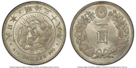 Meiji Yen Year 38 (1905) MS63 PCGS, Osaka mint, KM-YA25.3, JNDA 01-10A. HID09801242017 © 2023 Heritage Auctions | All Rights Reserved