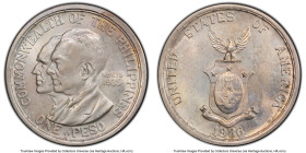 USA Administration "Murphy-Quezon" Peso 1936-M MS65 PCGS, Manila mint, KM178, Allen-18.00. Establishment of the Commonwealth. HID09801242017 © 2023 He...