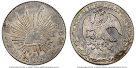 3-Piece Lot of Certified Assorted Issues PCGS, 1) Mexico: Republic 8 Reales 1863 Mo-TH - UNC Details (Cleaned), Mexico City mint, KM377.10 2) Guatemal...