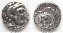 MACEDONIAN KINGDOM. Alexander III the Great (336-323 BC). AR tetradrachm (23mm, 17.11 gm, 1h). Choice Fine. Late lifetime-early posthumous issue of Cy...