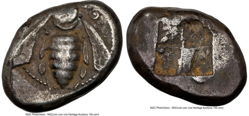 IONIA. Ephesus. Ca. 5th century BC. AR drachm (14mm, 3.45 gm). NGC Choice VF 3/5...