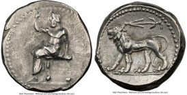 SELEUCID KINGDOM. Seleucus I Nicator, as Satrap (321-281 BC). AR stater (23mm, 15.77 gm, 5h). NGC XF 4/5 - 3/5. Babylon II, the "Native" or "Satrapal"...