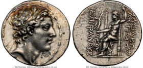 SELEUCID KINGDOM. Antiochus IV Epiphanes (175-164 BC). AR tetradrachm (32mm, 16.63 gm, 12h). NGC XF 5/5 - 3/5. Antioch on the Orontes, ca. 167-164 BC....