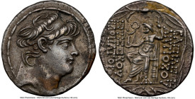 SELEUCID KINGDOM. Antiochus IX Eusebes Philopator (Cyzicenus) (114-95 BC). AR tetradrachm (29mm, 15.24 gm, 1h). NGC Choice XF 5/5 - 3/5. Antioch on th...