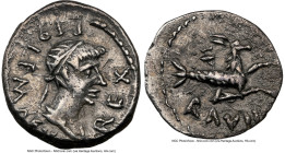 MAURETANIAN KINGDOM. Ptolemy (AD 21-40). AR denarius (16mm, 1.99 gm, 10h). NGC XF 4/5 - 2/5. Caesarea in Mauretania, dated Regnal Year 8 (AD 28). REX ...
