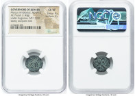 JUDAEA. Roman Procurators. Marcus Ambibulus (AD 9-12). AE prutah (16mm, 1.43 gm, 10h). NGC Choice VF 4/5 - 2/5. Jerusalem, dated Regnal Year 41 of Aug...