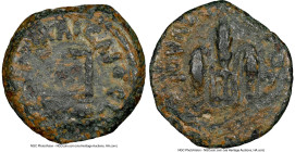 JUDAEA. Roman Procurators. Pontius Pilate (AD 26-36). AE prutah (15mm, 11h). NGC Choice Fine. Jerusalem, dated Regnal Year 16 of Tiberius (AD 29/30). ...