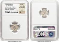 Galba (July AD 68-January AD 69). AR quinarius (16mm, 1.72 gm, 8h). NGC Choice XF 5/5 - 3/5, scuffs. Uncertain Gallic mint (Lugdunum?). SER•GALBA•IMP•...