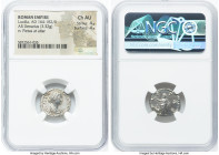 Lucilla (AD 164-182). AR denarius (18mm, 3.32 gm, 12h). NGC Choice AU 4/5 - 4/5. Rome. LVCILLAE AVG-ANTONINI AVG F, draped bust of Lucilla right, seen...