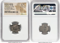 Pupienus (April-July AD 238). AR denarius (20mm, 2.33 gm, 12h). NGC Choice XF 4/5 - 4/5. Rome. IMP C M CLOD PVPIENVS AVG, laureate, draped, and cuiras...