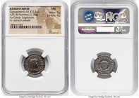 Constantine II, as Caesar (AD 337-340). AE3 or BI nummus (19mm, 2.76 gm, 1h). NGC MS 5/5 - 4/5. Lugdunum, 1st officina, AD 323. CONSTANTINVS IVN NOB C...