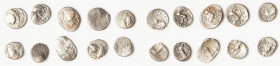 ANCIENT LOTS. Celtic. Gaul. Ca. mid 1st century BC. Lot of ten (10) AR quinarii. VG-VF. Includes: Ten AR quinarii, various types. Total of ten (10) co...