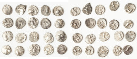 ANCIENT LOTS. Celtic. Gaul. Ca. mid 1st century BC. Lot of twenty (20) AR quinarii. Fine-Choice VF. Includes: Twenty AR quinarii, various types. Total...