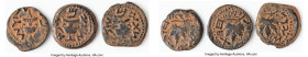 ANCIENT LOTS. Judaea. The Jewish War (AD 66-70). Lot of three (3) AE prutahs. Choice Fine-VF. Includes: Three AE prutahs with amphora and vine leaf. T...